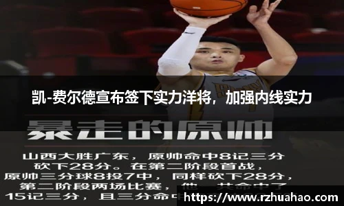 凯-费尔德宣布签下实力洋将，加强内线实力
