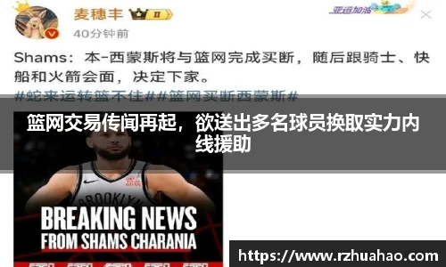 篮网交易传闻再起，欲送出多名球员换取实力内线援助